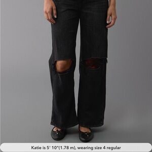 AE Dreamy Drape Stretch Super High-Waisted Baggy Wide-Leg Jean